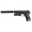 Игрушечный пистолет Shantou 100000244 (пластик, 6 мм, ЛЦУ, глушитель) - фото № 1