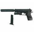 Игрушечный пистолет Shantou 100000244 (пластик, 6 мм, ЛЦУ, глушитель) - фото № 5