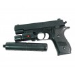 Игрушечный пистолет Shantou 100000244 (пластик, 6 мм, ЛЦУ, глушитель) - фото № 3