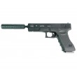 Игрушечный пистолет Shantou 100002679 - Glock 17 (пластик, 6 мм, глушитель) - фото № 1