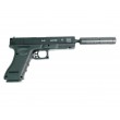 Игрушечный пистолет Shantou 100002679 - Glock 17 (пластик, 6 мм, глушитель) - фото № 2