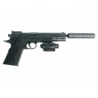Игрушечный пистолет Shantou B01409 - Colt 1911 (пластик, 6 мм, ЛЦУ, глушитель) - фото № 2