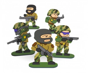 Комплект мишеней Arma.toys «Солдаты» (5 штук)