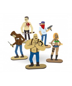 Комплект мишеней Arma.toys «Хулиганы» (5 штук)