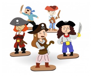 Комплект мишеней Arma.toys «Пираты» (5 штук)