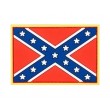 Шеврон ”Флаг Конфедерации”, PVC на велкро, 50x80 мм (цвет) - фото № 1