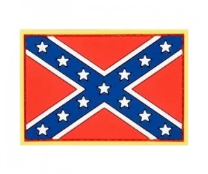 Шеврон ”Флаг Конфедерации”, PVC на велкро, 50x80 мм (цвет)