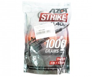 Шары для страйкбола Azot Strike 0,40 г, 2500 штук (1 кг, белые)