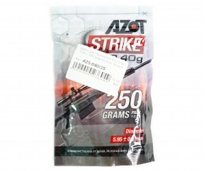 Шары для страйкбола Azot Strike 0,40 г, 620 штук (0,25 кг, белые)