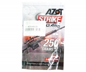 Шары для страйкбола Azot Strike 0,45 г, 550 штук (0,25 кг, белые)