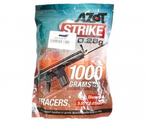 Шары трассерные Azot Strike Tracers 0,28 г, 3500 штук (1 кг, зеленые)