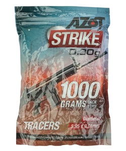 Шары трассерные Azot Strike Tracers 0,30 г, 3300 штук (1 кг, зеленые)