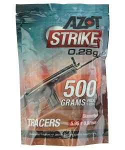 Шары трассерные Azot Strike Tracers 0,28 г, 1750 штук (0,5 кг, зеленые)