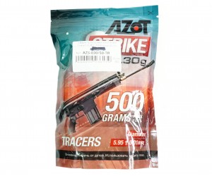 Шары трассерные Azot Strike Tracers 0,30 г, 1650 штук (0,5 кг, зеленые)