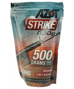 Шары трассерные Azot Strike Tracers 0,30 г, 1650 штук (0,5 кг, зеленые)