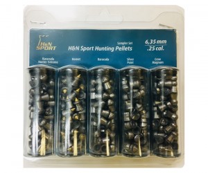 Пули H&N Hunting Sampler Set (набор) 6,35 мм, 195 штук