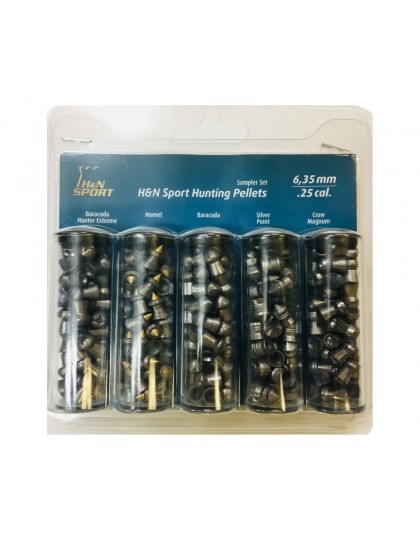 Пули для пневматики H&N Hunting Sampler Set (набор) 6,35 мм, 195 штук