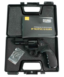 Сигнальный револьвер Taurus-S KURS (Smith & Wesson 2,5”) 5,5 мм под 10ТК, черный