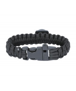 Браслет из паракорда (открывашка, кресало и свисток на защелке) AS-SL0014 Black