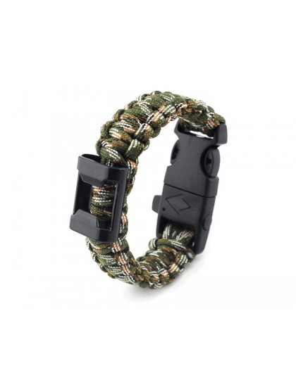Браслет из паракорда (открывашка, кресало и свисток на защелке) AS-SL0014 Green Camo