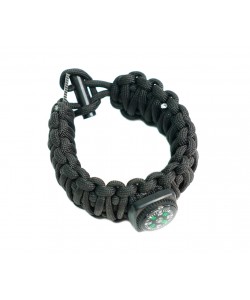 Браслет из паракорда Outdoors Survival (кресало) AS-SL0015 Black