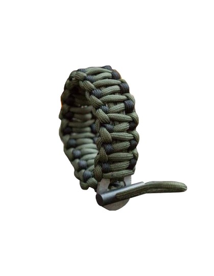 Браслет из паракорда Outdoors Survival (кресало) AS-SL0015 Olive