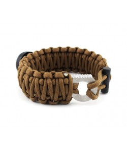 Браслет из паракорда Outdoors Survival (кресало) AS-SL0015 Tan