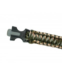 Браслет из паракорда (компас, кресало и свисток на защелке) AS-SL0012 Green Camo