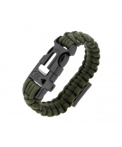 Браслет из паракорда (открывашка, кресало и свисток на защелке) AS-SL0014 Olive