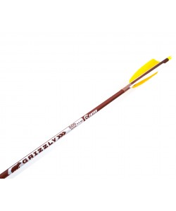 Стрела лучная карбон под дерево Centershot Grizzly 500 натуральное оперение 4”