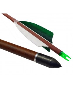 Стрела лучная карбон под дерево Centershot Grizzly 600 натуральное оперение 4”