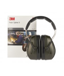 Наушники противошумные 3M PELTOR Optime II, SNR 31db, нескладное оголовье, зеленые