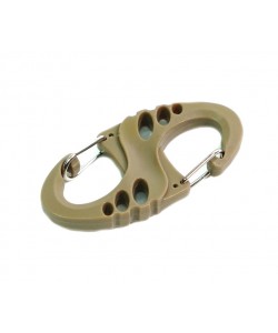 Карабин для крепления Outdoor Nylon S Type AS-TL0040 Tan