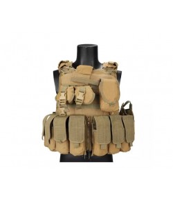 Тактический жилет Yakeda VT-1055 Plate Carrier с подсумками (Tan)