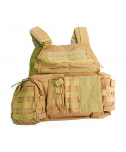 Тактический жилет Yakeda VT-1055 Plate Carrier с подсумками (Tan)