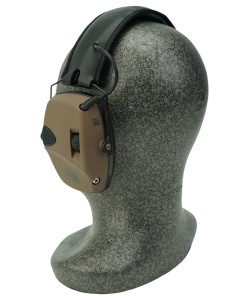 Наушники активные ShotTime 32, NRR 23dB, оголовье экокожа, амбушюры поролон. (Tan)