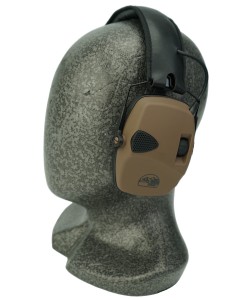 Наушники активные ShotTime 32, NRR 23dB, оголовье экокожа, амбушюры поролон. (Tan)