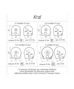 Магазин Agioso Kral 5,5 мм стандарт, с проточкой (10 пуль, до 13 мм)