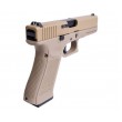 Страйкбольный пистолет WE Glock-17 Gen.5 Tan, сменные накладки (WE-G001VB-TN) - фото № 10