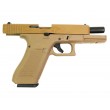 Страйкбольный пистолет WE Glock-17 Gen.5 Tan, сменные накладки (WE-G001VB-TN) - фото № 5