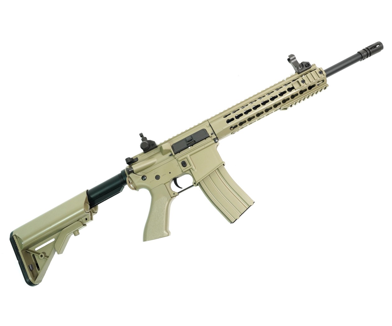 Страйкбольный автомат Cyma M4 SR16 Tan, пластик (CM.515 TN)
