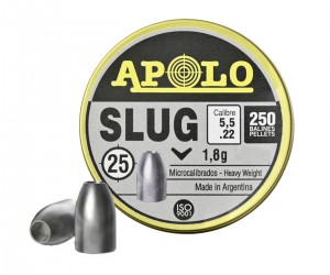 Пули полнотелые Apolo Slug 5,5 мм, 1,8 г (200 штук)