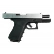 Страйкбольный пистолет WE Glock-19 Gen.4 Silver, сменные накладки (WE-G003B-SV) - фото № 7