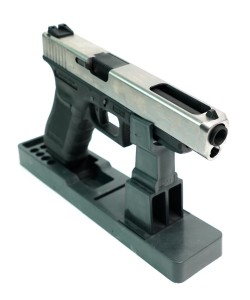 Страйкбольный пистолет WE Glock-34 Gen.4 Silver, сменные накладки (WE-G008B-SV)