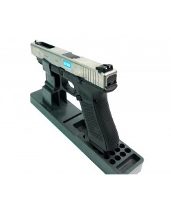 Страйкбольный пистолет WE Glock-34 Gen.4 Silver, сменные накладки (WE-G008B-SV)