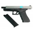 Страйкбольный пистолет WE Glock-34 Gen.4 Silver, сменные накладки (WE-G008B-SV) - фото № 4