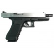 Страйкбольный пистолет WE Glock-34 Gen.4 Silver, сменные накладки (WE-G008B-SV) - фото № 6