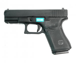 Страйкбольный пистолет WE Glock-19 Gen.5, сменные накладки (WE-G003VB-BK)
