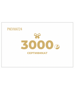 Электронный подарочный сертификат на сумму 3000р в Pnevmat 24