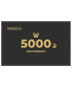Электронный подарочный сертификат на сумму 5000р в Pnevmat 24